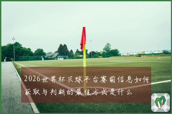 2026世界杯买球平台赛前信息如何获取与判断的最佳方式是什么